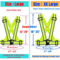 Miniatyrbild 3 av 5: 2-pack Högvisande Reflexväst | Lättviktig, Justerbar & Elastisk | Hi Vis Löparutrustning för Jogging, Promenader, Cykling, Byggnadsarbetare