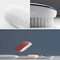 Miniatyrbild 4 av 5: Handtvättborste Ljusa färger Bärbar Multifunktionstvättborste Plast Handnagel Handrengöringsborste Används för kläder, skor 4 stycken