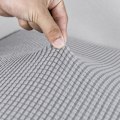 Miniatyrbild 3 av 5: Grå Hög Elastisk Soffa Säte Överdrag Vardagsrum Soffa Säte Överdrag Mjuk Halkskydd Möbel Överdrag med Elastisk Botten