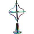 Miniatyrbild 3 av 5: Färgglad legering gyroskop | Anti-Gravity Metal Gyroskop Leksak | Anti-Stress Fingertopp Leksak Färgglad Snurrande Topp Balans Leksak Pedagogisk Present för Vuxna