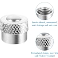 Miniatyrbillede 4 af 5: 16 stk. metalventilhætter, forseglede dækventilhætter, metalstøvhætter til biler, bilventilhætter med gummiringe, bil m