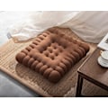 Miniatyrbilde 4 av 5: Lys kaffe Pretty Rectangle Pute Mock Cookie Pute for Sete, Gulv, Bar, Lekerom