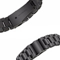 Miniatyrbillede 3 af 4: Seiko Urrem 24mm Sort Rustfrit Stål Urremme til Mænd/Kvinder