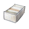 Miniatyrbillede 1 af 4: Foldbar Garderobe Tøj Skuffe Organizer Multifunktionel Stor Kapacitet Rum Opbevaringsboks Ny Gray 7 Grids