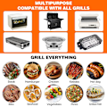 Miniatyrbilde 5 av 5: Sett med 8 Grillmatter - 40x33cm - Teflonmatte, non-stick og PFOA-fri - Tåler temperaturer opptil 260°