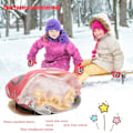 Miniatyrbild 2 av 3: Barn Vinter Varma Snö Vantar Söt Tecknad Renen Dinosaurie Utomhus Snowboardhandskar Red