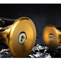 Miniatyrbilde 3 av 5: Svarte 2 Par Sykkelplugghetter i Aluminiumslegering, Sykkelstyre Endehetter/Sykkelplugghetter, Universelt Sykkelstyretilbehør