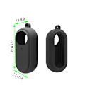 Miniatyrbild 3 av 5: Vit Anti-Shake Kamera 360 Go2 Silikonfodral Anti-Drop All-Inclusive Slitstarkt Mjukt Skal