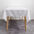 Miniatyrbild 3 av 5: Blank blank rektangulär duk (vit 228*335 cm), tvättbart tyg, polyester