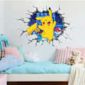 Pikkukuva 3 / 5: 40*55cm Sarjakuva Anime Seinätarra Pikachu Tarra Poikien Makuuhuoneeseen
