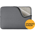 Miniatyrbild 1 av 4: 14-tums bärbar dator skyddande vadderad väska laptopfodral kompatibel med 13,9-14,1 notebook Ultrabook ebook grå, uppgraderad version
