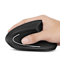 Miniatyrbillede 4 af 5: Trådløs mus, genopladelig, lydløs, ergonomisk med 6 knapper, 2,4 GHz USB, 3 justerbare DPI, til bærbar/PC/tablet/Ipad/Mac, sort