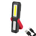 Miniatyrbillede 1 af 2: LED Lommelygte, Nødlys til Hjemmet, Magnetisk Lommelygte Inspektionslampe, COB Arbejdslampe med Batteriindikator, Mekanikerværktøj til Værksted, Arbejdsbord, A
