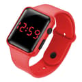 Barn Flickor Pojkar Sportklocka Led Digital Silikonklockor Unisex Red