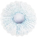 Miniatyrbillede 3 af 4: 3D Simulation Golf/baseball Knust Glas Bilrude Klistermærke Tredimensionel Tennis C