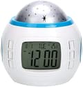 Växande LED-display Projektionsklockor Digital Musik Stjärnhimmel Projektion Kalender Termometer Snooze