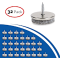 Miniatyrbild 2 av 5: 32 st möbeltassar i filt - en 28 mm diameter filt dyna för möbelfötter och ett 5 mm tjockt golvskydd för stolsben. Möbelmattor som är enkla
