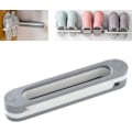 Miniatyrbillede 1 af 5: (Grå) Slippers Hylde Hængende Sko Organisatorer, 3 i 1 Foldbar Holder Sko Bøjle Vægmonteret Sko og Badeværelse Håndklæde Organisator Hylde