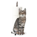 Miniatyrbild 1 av 5: Pappershållare Kattform Badrum Toalettpapper Förvaringsställ Gåva Till Kattälskare Black