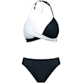 Miniatyrbilde 4 av 5: To-delt badedrakt for kvinner, push-up, slankende trekantbadedrakt, klassisk blomstrete bikini sett, chic
