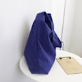 Miniatyrbillede 2 af 5: Utrykt stofpose 35 x 45 cm (navy blå), skuldertaske, stofpose, indkøbstaske stofpose