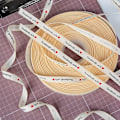 Miniatyrbillede 4 af 5: 50 yards 16mm råhvid satinbånd, håndlavet, hjerte, beige, bånd, sløjfedekoration, DIY gaveindpakning, håndværkstilbehør, bryllupsfest, jul, en side