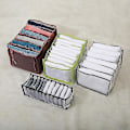 Miniatyrbillede 4 af 4: Foldbar Garderobe Tøj Skuffe Organizer Multifunktionel Stor Kapacitet Rum Opbevaringsboks Ny Gray 7 Grids