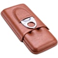 Miniatyrbillede 1 af 5: Læder cigar etui Rejse cigar etui til 3 cigarer