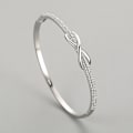 Miniatyrbilde 3 av 5: 925 Sølvbelagt Infinity Damearmbånd, Damearmbånd Morsdagsgave til Kone Mor