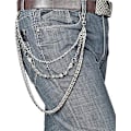 Miniatyrbillede 2 af 5: Biker Skull Wallet Kæde Punk Mænd Cool Skull Punk Bukser Lang Wallet Nøglering Til Cykel Jean Gothic Rock