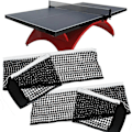 Miniatyrbilde 4 av 5: Ping Pong Nett 2 stk Sammenleggbart Ping Pong Nett 180 * 14cm Svart Bordtennisnett for Sammenleggbart Bord Konkurransetrening