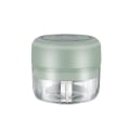 Miniatyrbilde 1 av 5: Elektrisk hvitløkshakker USB-lading Minihakker Elektrisk hvitløkspresse Mathakker 100ml Green