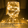 Miniatyrbild 4 av 5: Flask Girlang, [6 stycken] 2m 20 För Flask, Ljus Girlang Flask Lampa Vattentät Flask Silvertråd Flexibel Dekoration för Jul, inomhus och utomhus