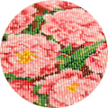 Pikkukuva 3 / 5: Vaaleanpunainen kukka timanttimaalaussarja aikuisille 30x40cm 5D DIY pyöreä timanttimaalaussarja lapsille täysi timantti pionitimanttitaidesarja kodin seinäkoriste digitaalinen