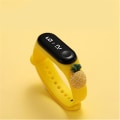 Miniatyrbild 1 av 5: Led Cartoon Barn Vattentät Elektronisk Klocka Student Sport Touchs Klocka För Flickor Pojkar Yellow Pineapple