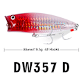 Miniatyrbild 2 av 3: 5 st fiskedrag Floating fiskedrag Duren plast bionisk falsk fiskedrag vikt 19,5 g fjäderkrok saltvattensdrag fiskeutrustning enkel och Conv
