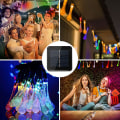 Miniatyrbillede 3 af 5: 30 LED Solcelle Lysstreng, 6,5m/21,3ft Udendørs Have LED Lyskæde 8 Tilstande Multi colour