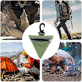 Miniatyrbillede 3 af 5: Svampeindsamlingspose Svampeindsamlingspose Bærbar og Let Minipose til Vandreture Camping Jagt Green