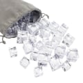Miniatyrbilde 1 av 5: 100 stk. Kunstige Akryl Isbiter Klare Falske Isbiter Diamanter Plast Isbiter Falsk Knust Is For Hjemmedekorasjon 30MM