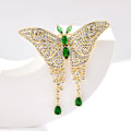 Miniatyrbillede 3 af 5: En kvast sommerfugl broche high-end let luksus ins high-end dyre corsage anti-tabt nål