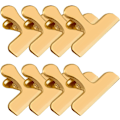 Miniatyrbillede 1 af 5: Guld Chip Clips, 8 Pak Rustfri Stål Chip Clips, Chip Clips Pose Clips Mad Clips, Pose Clips til Mad, Clips til Madpakker, Chip Pose Clips - Lufttæt