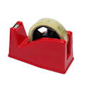Miniatyrbillede 1 af 5: Stor Rød Tape Dispenser, 16,3 × 7,2 × 8,3 cm - Genopfyldelig Bordtapeholder - Perfekt til Kontoret