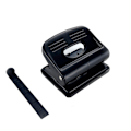 Miniatyrbillede 1 af 4: Hul Metal Punch med 20 Arks Kapacitet, Sort