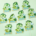 Miniatyrbilde 1 av 5: Dinosaur Tallkake Topper (0-9) - Dinosaur Bursdagsdekorasjon, Jungel Bursdagskake Topper, Gutter Jenter Baby Shower Dinosaur Tema