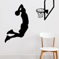 Miniatyrbild 2 av 3: Inspirerande väggdekaler för pojkrum, basketdekaler, basketrumsdekor, sportdekor för pojkrum