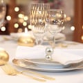 Miniatyrbild 4 av 5: 11 Pärlservettringar Set med servettringar Guldservettringar Bordsdekorationer för bröllopsfest Familjesammankomst Bordsdekorationer