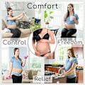 Miniatyrbilde 2 av 4: Belte Magebånd for Graviditet - Justerbar Størrelse Mammabelte Mage Støttebånd Strekkstropper & Pustende Mesh Girdle - Abdominal Vekt Bekken Pr