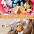 Miniatyrbild 5 av 5: Valptoyleksak med hjärtslag, valpar separationsångest hund leksak mjuk plysch sovande kompis valp hjärtslag leksak Sheep