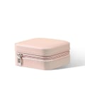 Miniatyrbild 2 av 4: Resväska för smycken, liten smyckeskrin i PU-läder, bärbar smyckesask Pink