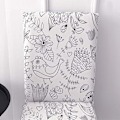 Miniatyrbild 3 av 5: (1PCS,) Stretchig stolskydd 4 delar, matstolsöverdrag elastiskt stolsöverdrag stolsöverdrag för hem hotell bröllop restaurang